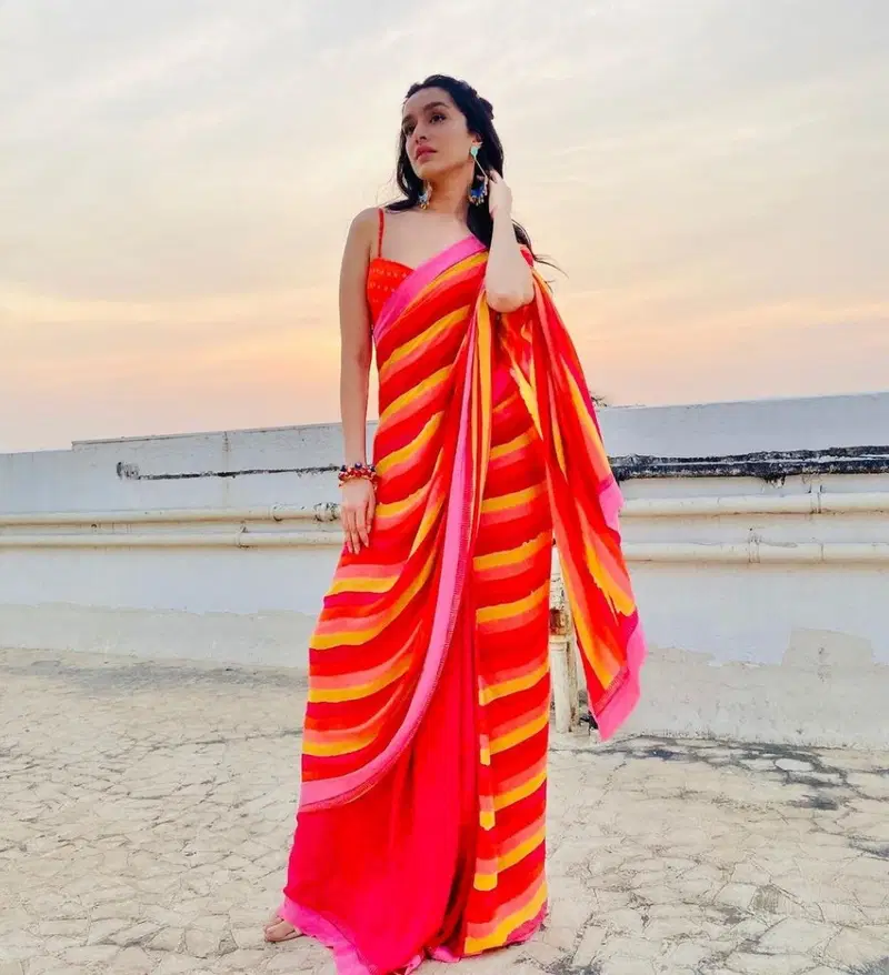 Ynf Shraddha Kapoor Fancy Wear Georgette Wear Saree Collection